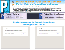 Tablet Screenshot of parkinggranadacentro.com